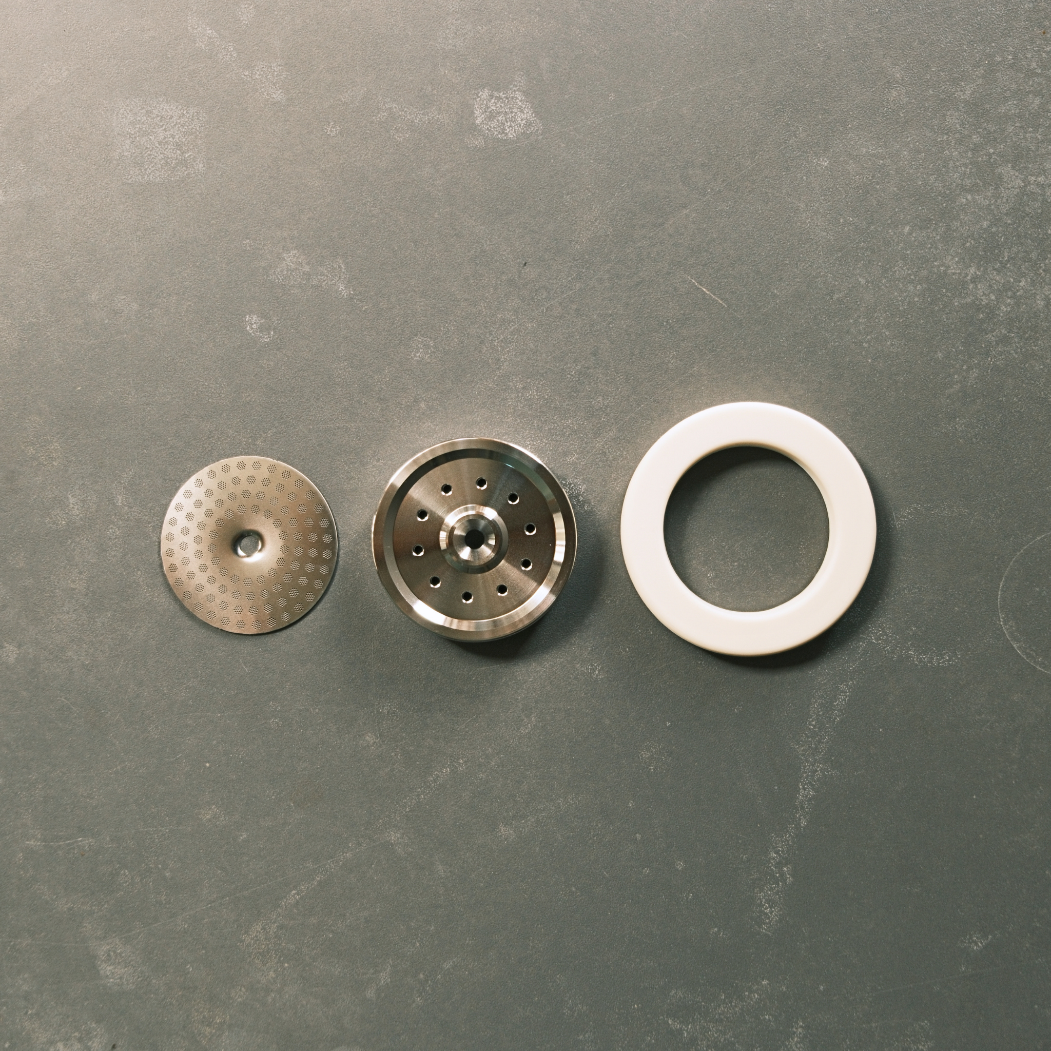 58mm Grouphead Upgrade Kit - Precision Shower Screen, Stainless Diffuser Plate and Gasket