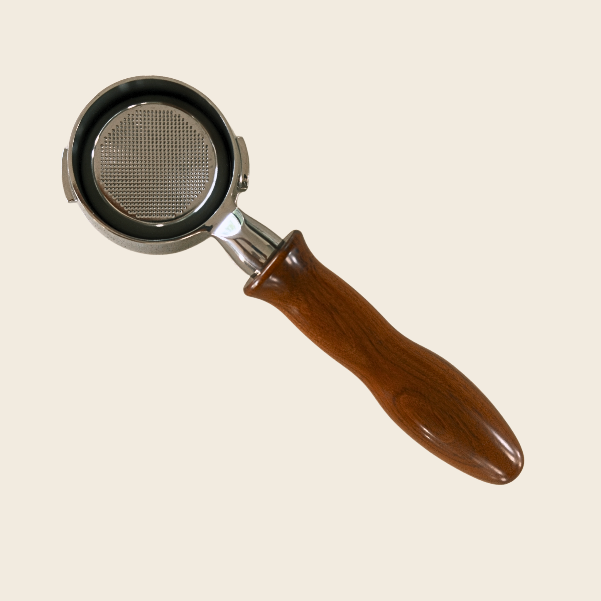 Gaggia Classic 58mm Bottomless Portafilter – Ergonomic Solid Timber Handle