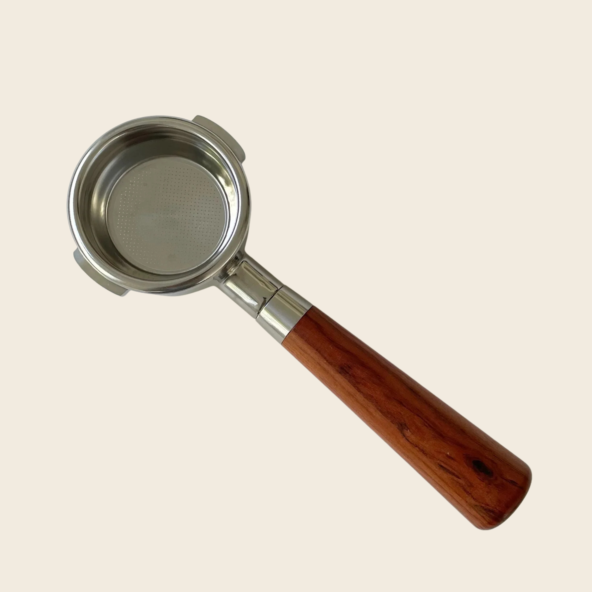 58mm Breville Series Bottomless Portafilter Almond Wood