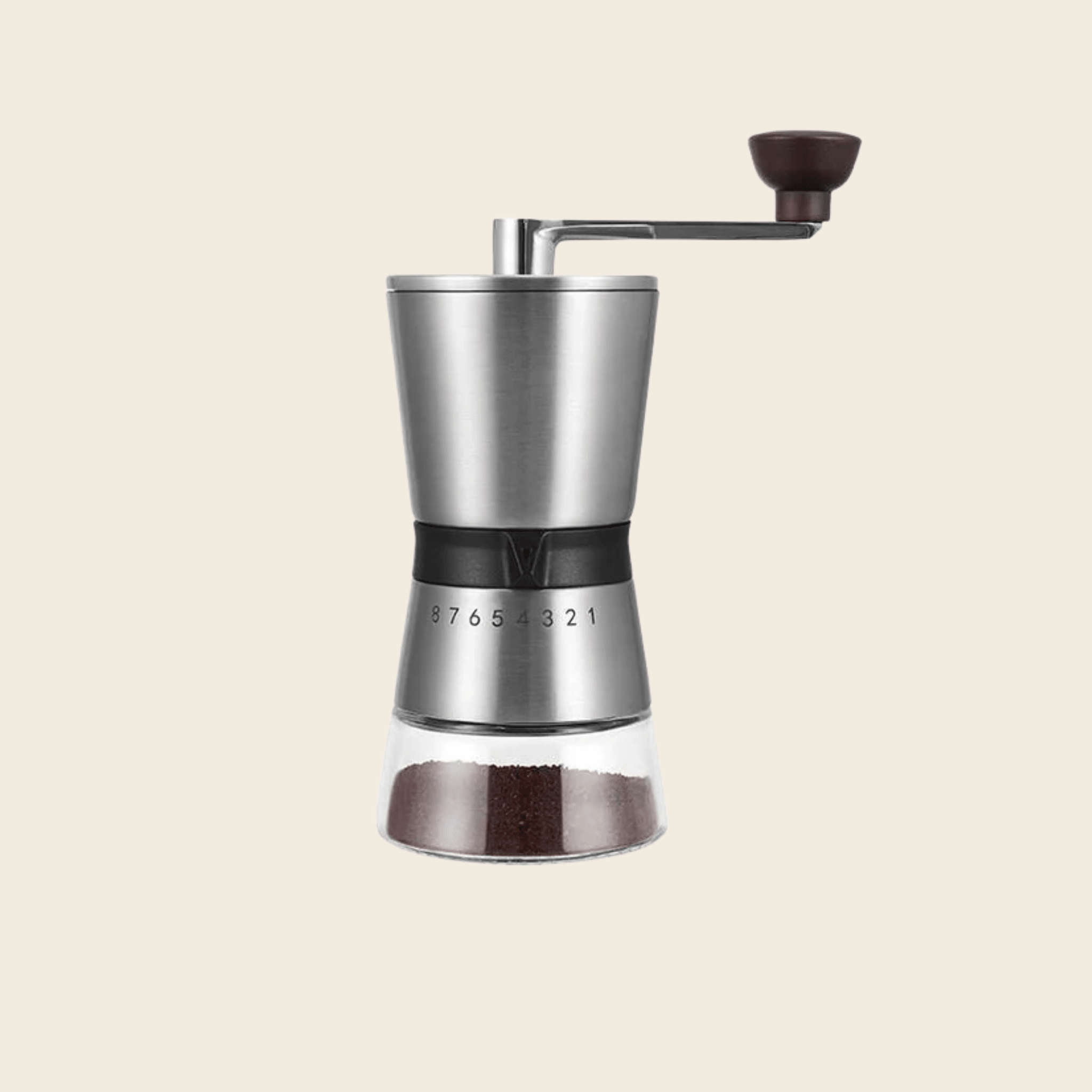 Coffee Grinder — Ceramic Burrs with 8 Settings — front view