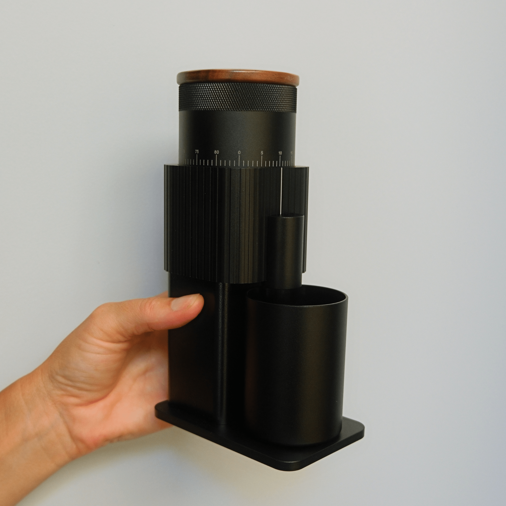 Mini Rechargeable Coffee Grinder | Black — detail view