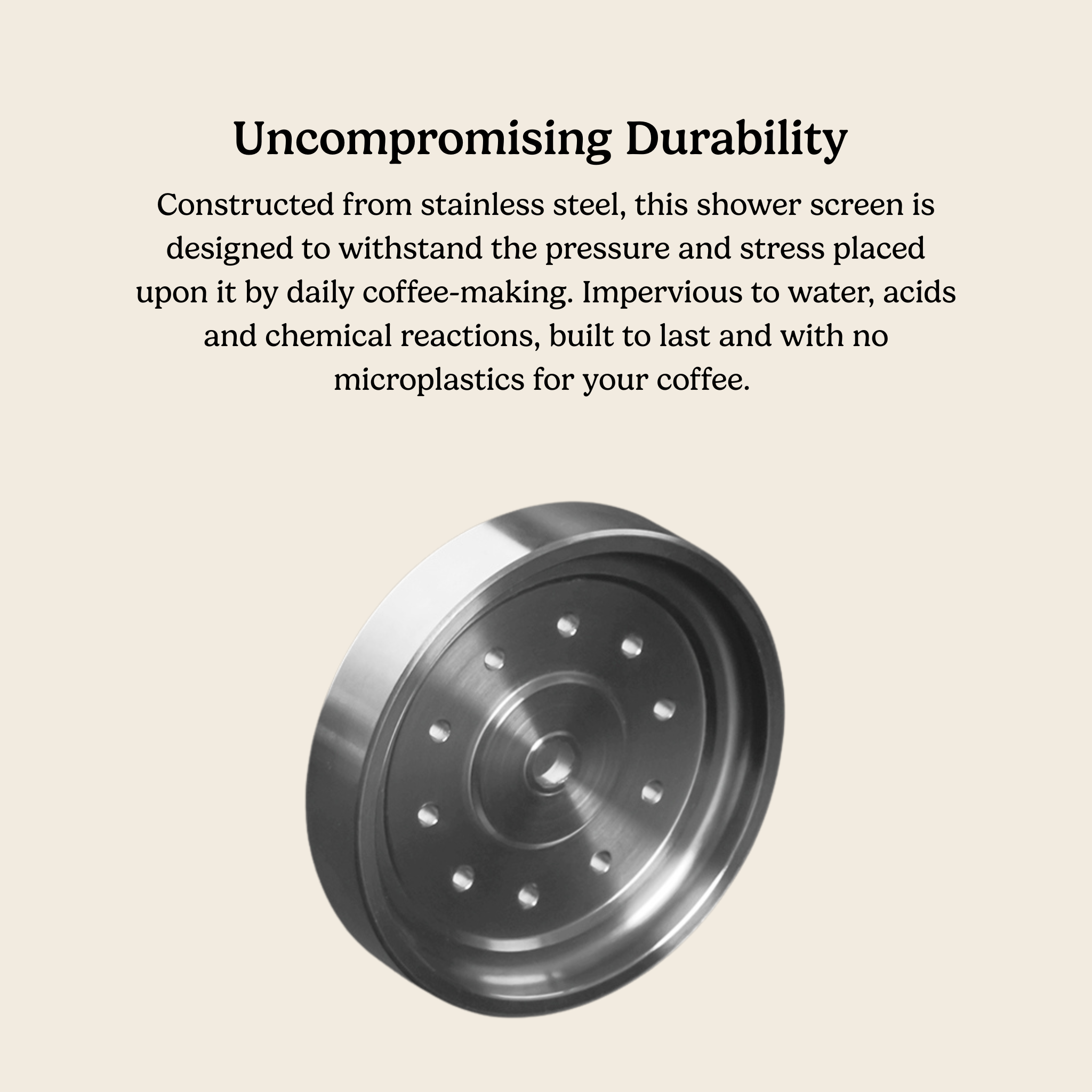 Stainless Steel Shower Screen - Breville 58mm