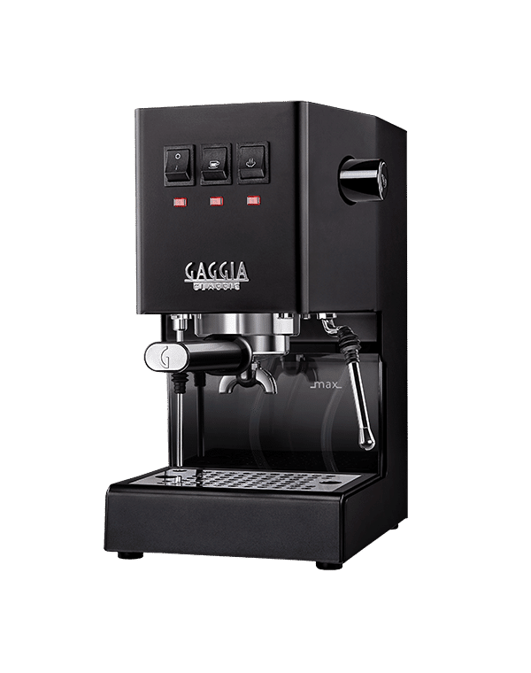 Classic two-hole steam wand texturing milk