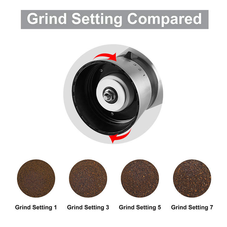 Coffee Grinder — Ceramic Burrs with 8 Settings — lifestyle shot