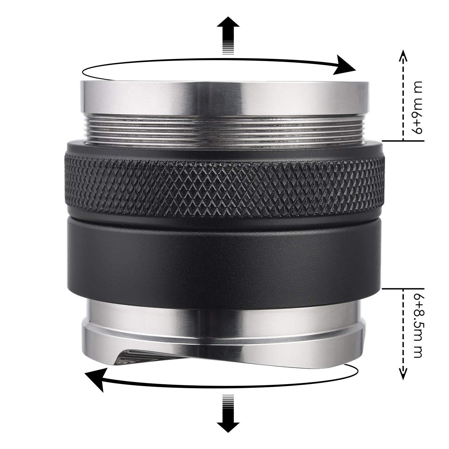 Adjustable 2-in-1 51mm Tamper & Distributor – Barista Grade — lifestyle shot