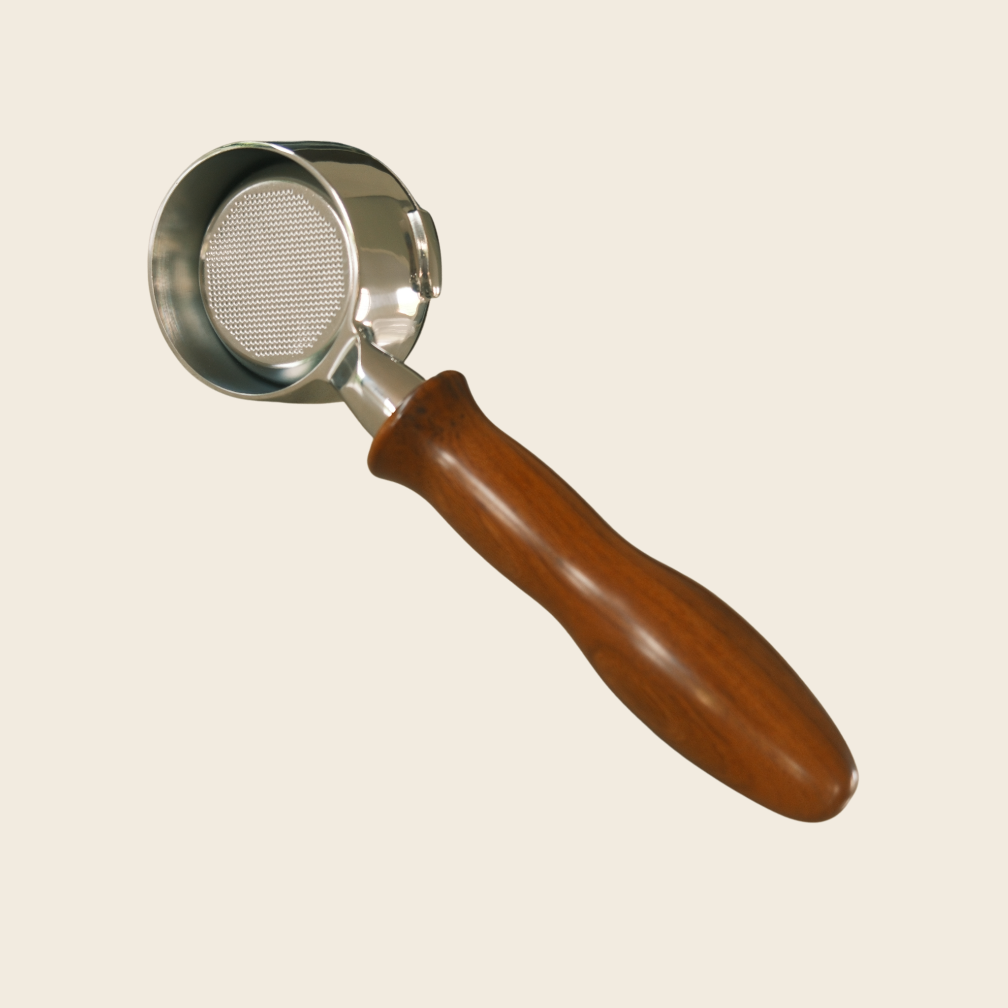 Gaggia Classic 58mm Bottomless Portafilter – Ergonomic Solid Timber Handle