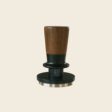 58mm Dual-Spring Self-Levelling Coffee Tamper — Black Walnut