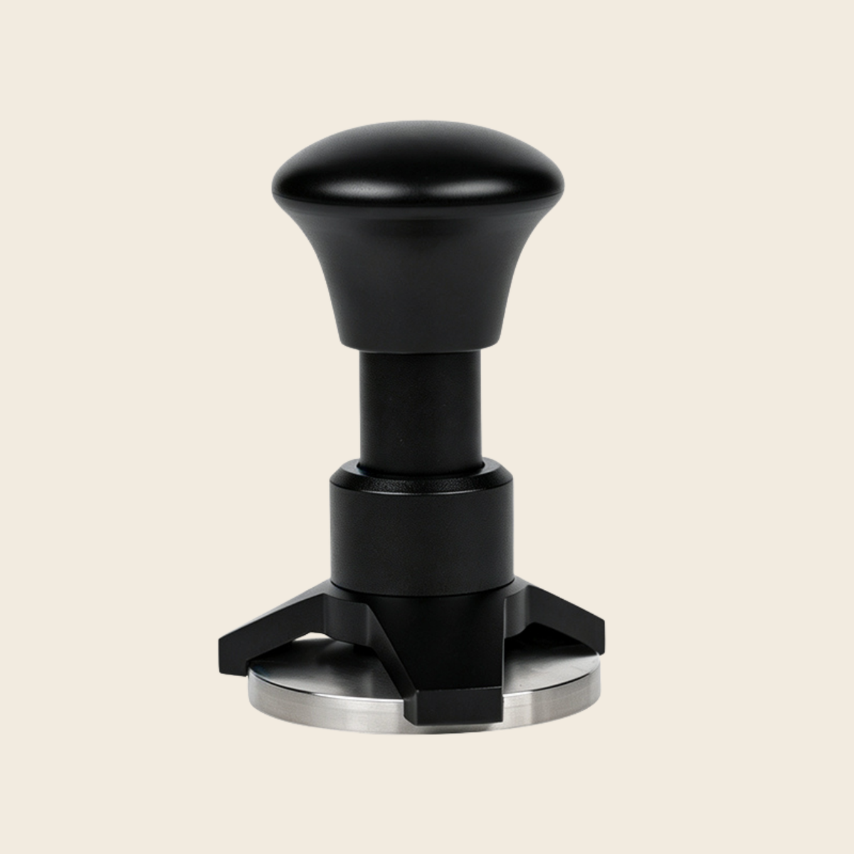 Triple-Spring Calibrated Self-Levelling Tamper - Walnut & Black
