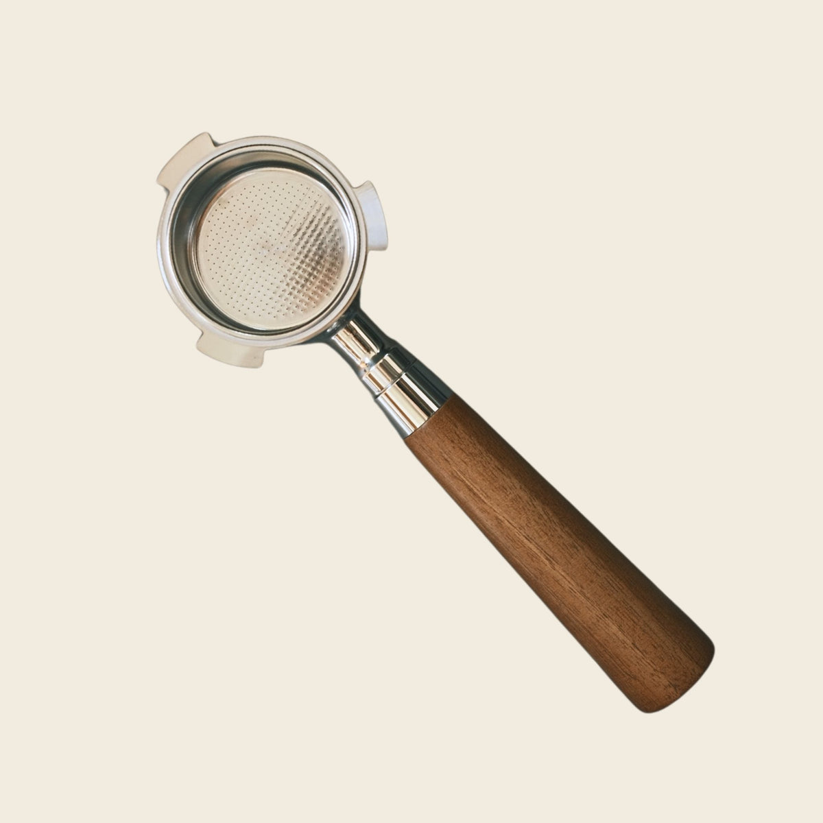 De'Longhi Dedica 51mm Bottomless Portafilter - Walnut Timber Handle