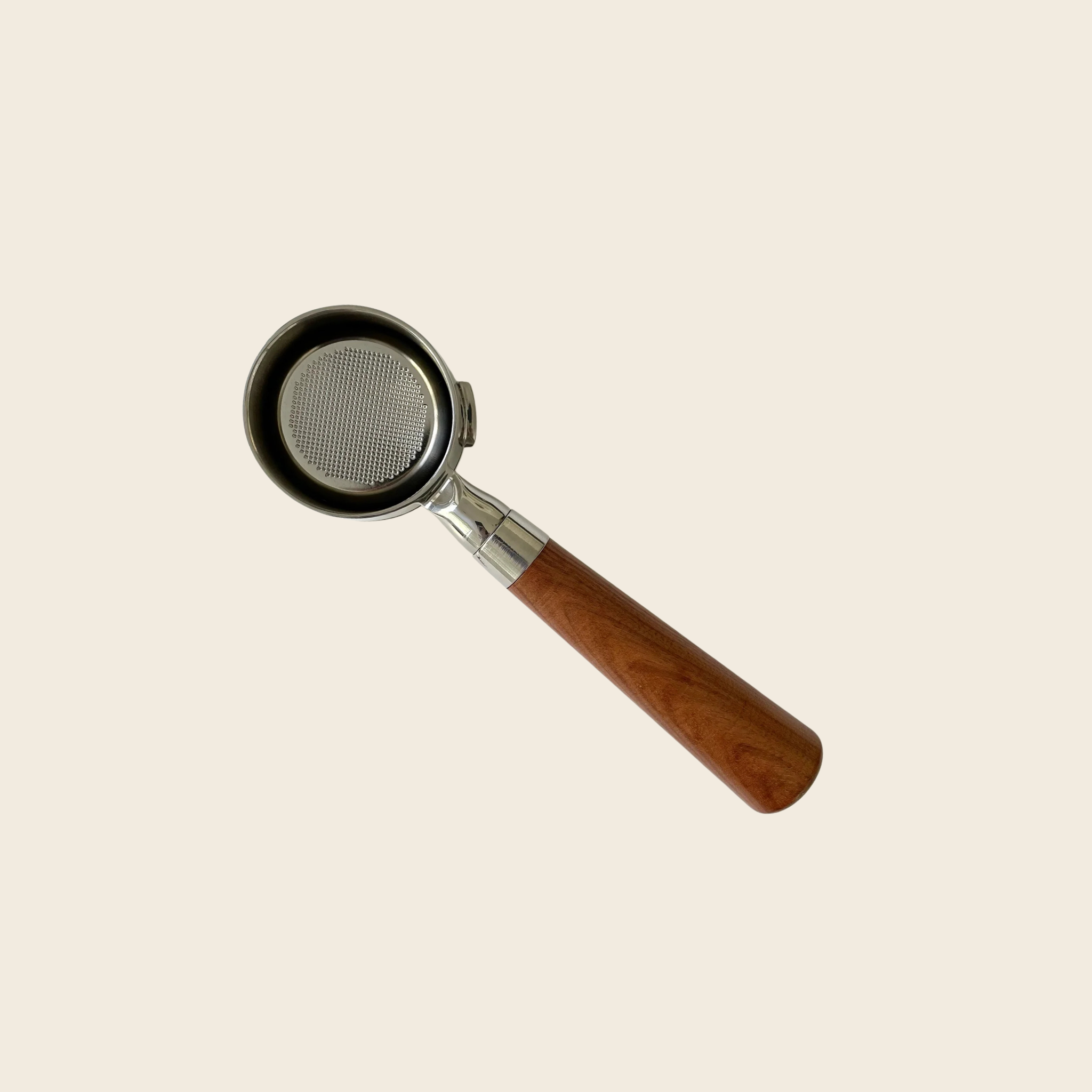 Gaggia 58mm - Bottomless Portafilter - Almond Solid Wood