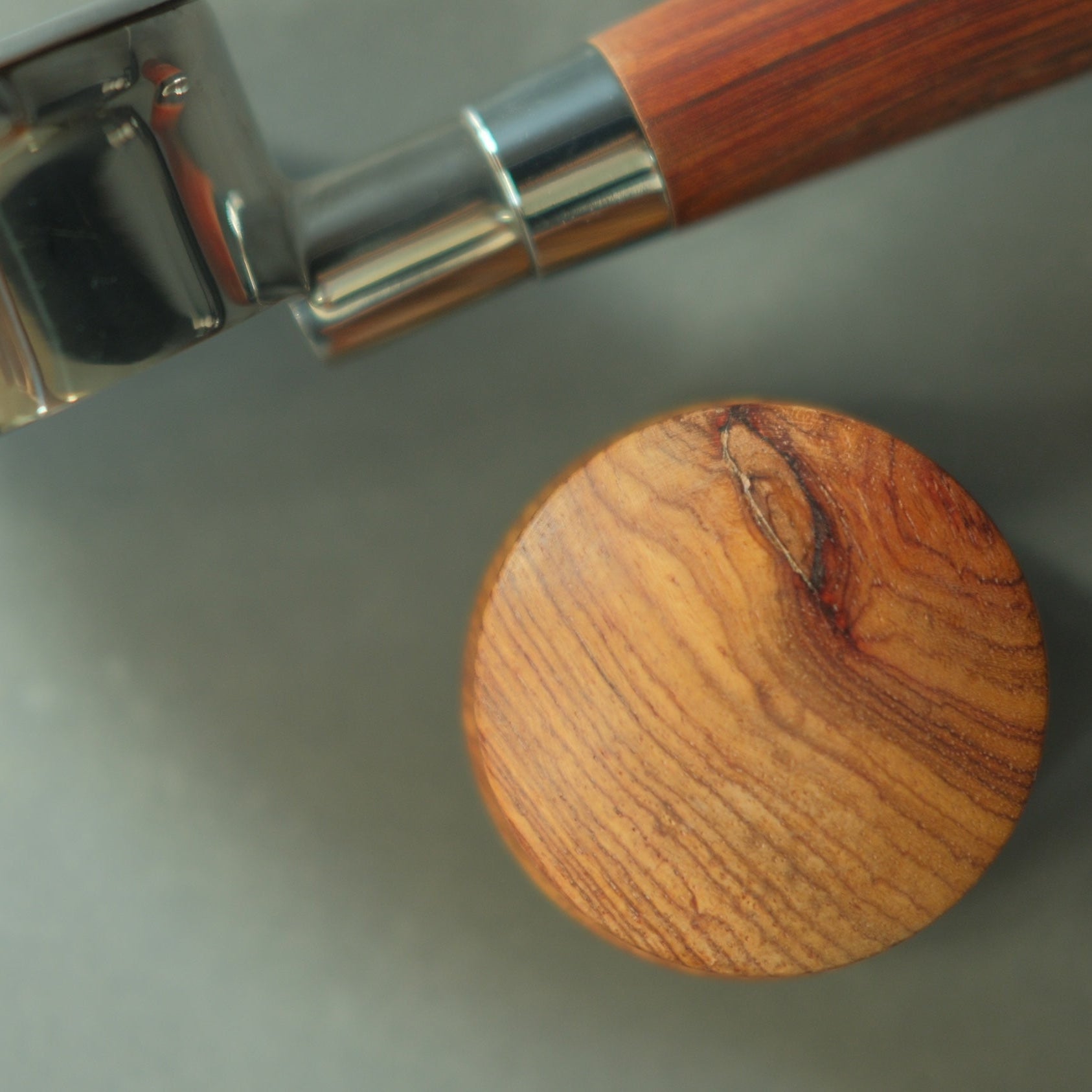 Coffee Distributor - 53mm - Wooden - Barista Grade