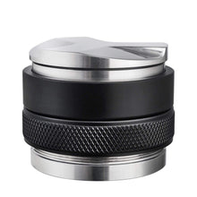 Load image into Gallery viewer, 2-in-1 58 mm tamper &amp; coffee distributor, adjustable depth, black handle
