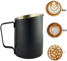 Load image into Gallery viewer, Espresso Milk Frothing Jug - 420ml - Black
