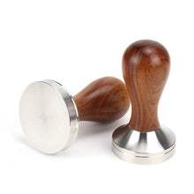 Load image into Gallery viewer, 53mm Coffee Tamper - Almond Solid Wood - Barista Grade
